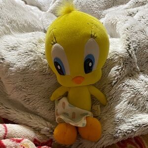 Warner Bros. Yellow Tweety Stuffed Animal hard to find